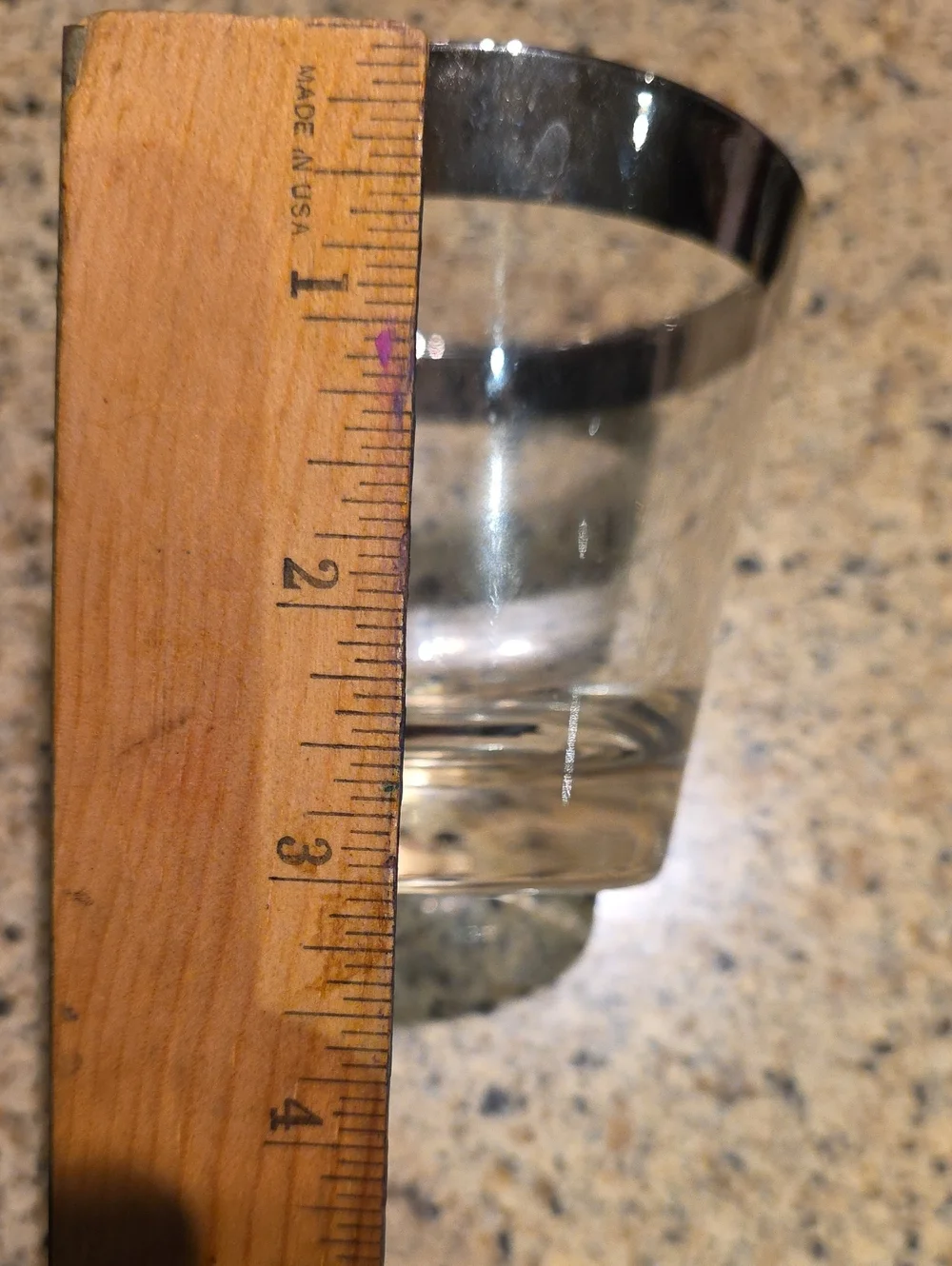 Clear Glass Tumbler Set - Smoke Rim Mcm Set Of 6